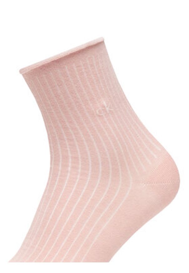 Calvin Klein Skarpety długie 701229681 Różowy. Kolor: różowy. Materiał: bawełna