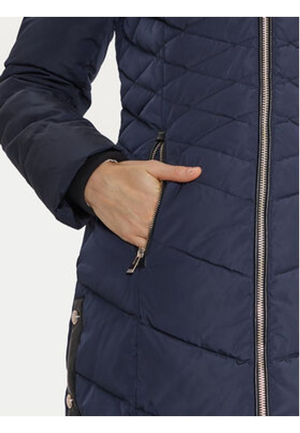 Morgan Kurtka puchowa 242-GCLEO Granatowy Regular Fit. Kolor: niebieski. Materiał: syntetyk. Sezon: zima