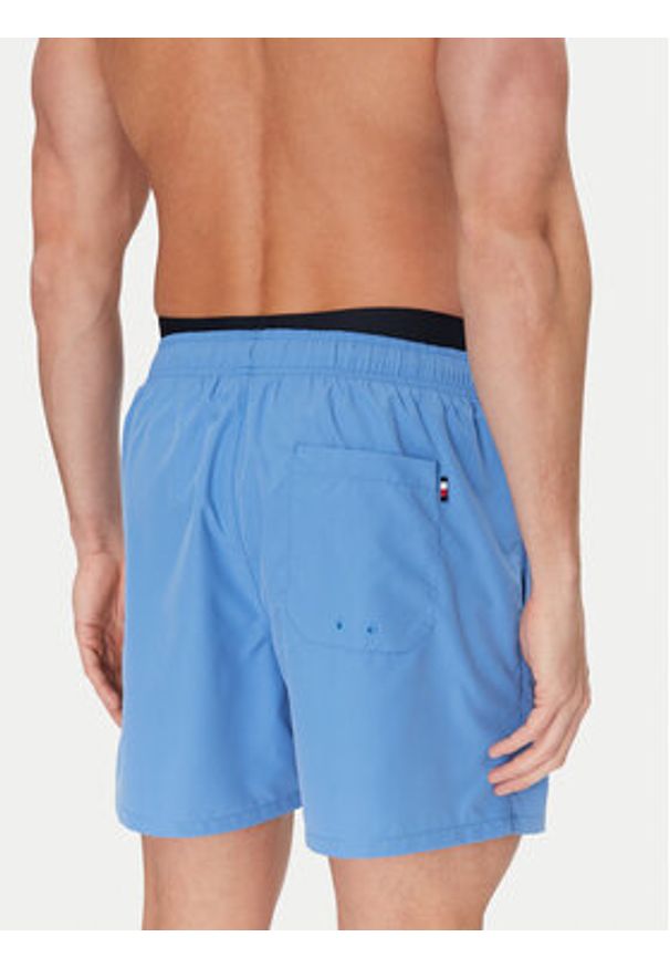 TOMMY HILFIGER - Tommy Hilfiger Szorty kąpielowe UM0UM03489 Niebieski Regular Fit. Kolor: niebieski. Materiał: syntetyk