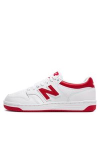 New Balance Sneakersy BB480LTR Biały. Kolor: biały. Materiał: skóra