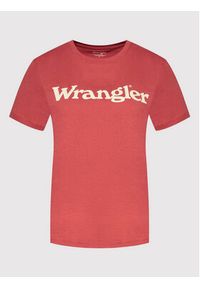 Wrangler T-Shirt W7N4GHXGH 112146409 Czerwony Regular Fit. Kolor: czerwony. Materiał: bawełna #4