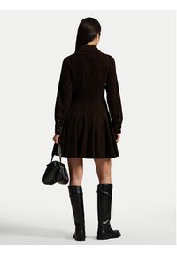 Polo Ralph Lauren Sukienka koszulowa 211972069002 Brązowy Regular Fit. Typ kołnierza: polo. Kolor: brązowy. Materiał: bawełna. Typ sukienki: koszulowe #2