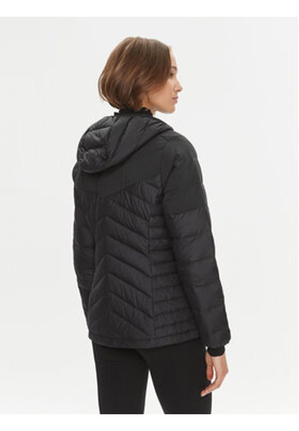 Jack Wolfskin Kurtka puchowa Tundra Down Hoody 1206642 Czarny Slim Fit. Kolor: czarny. Materiał: puch, syntetyk