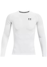 Under Armour - Longsleeve treningowy męski UNDER ARMOUR UA HG ARMOUR COMP LS. Kolor: biały. Materiał: materiał, tkanina. Długość rękawa: długi rękaw #4
