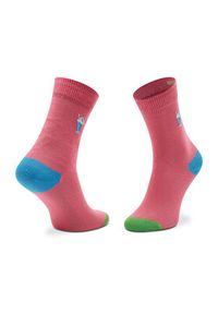 Happy-Socks - Happy Socks Skarpety Wysokie Dziecięce KBEMS01-3500 Różowy. Kolor: różowy. Materiał: materiał #2