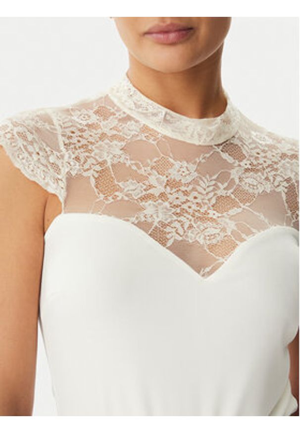 Rinascimento Body CFC0127525003 Biały Slim Fit. Kolor: biały. Materiał: syntetyk