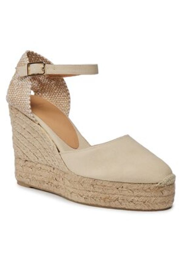 Castañer Espadryle Carol/8ED/001 20975-203 Beżowy. Kolor: beżowy. Materiał: materiał