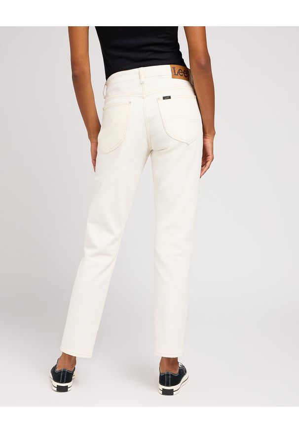 Lee - LEE RIDER DAMSKIE SPODNIE JEANSOWE JEANSY DŻINSY CONCRETE WHITE 112349001 L34X016089