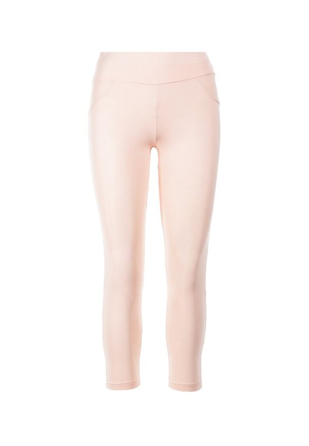 Born2be - Jasnoróżowe Legginsy Lailure. Okazja: do domu. Kolor: różowy. Materiał: dzianina, materiał. Wzór: jednolity. Styl: sportowy