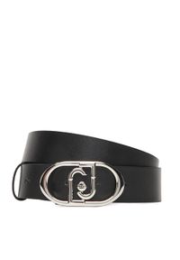 Liu Jo Pasek Damski Hips Belt 3,5 Cm AF5242 P0062 Czarny. Kolor: czarny. Materiał: skóra
