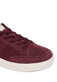 TOMMY HILFIGER - Tommy Hilfiger Sneakersy Th Heritage Court Sneaker Suede FW0FW09266 Bordowy. Kolor: czerwony. Materiał: zamsz, skóra #2