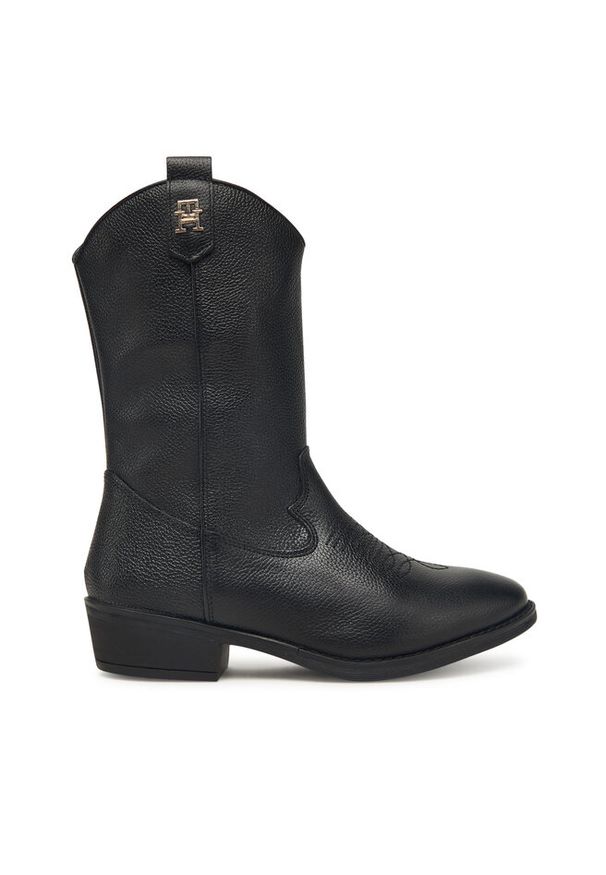 TOMMY HILFIGER - Kowbojki Tommy Hilfiger. Kolor: czarny