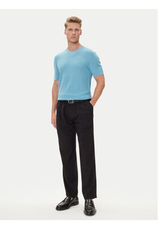 BOSS T-Shirt H-Ianni 50543161 Niebieski Regular Fit. Kolor: niebieski. Materiał: bawełna