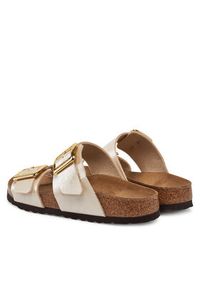 Birkenstock Klapki Sydney Cushion Buckle 1029492 Écru. Materiał: skóra