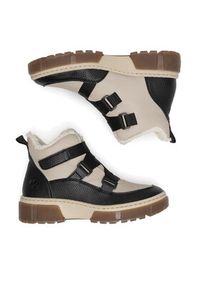 Rieker Botki X8639-00 Beżowy. Kolor: beżowy. Materiał: materiał #4