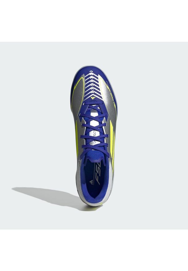 Adidas - Buty F50 League Messi TF. Kolor: żółty, wielokolorowy, niebieski, szary. Materiał: materiał