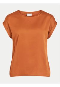 Vila T-Shirt Ellette 14059563 Pomarańczowy Regular Fit. Kolor: pomarańczowy. Materiał: syntetyk #4