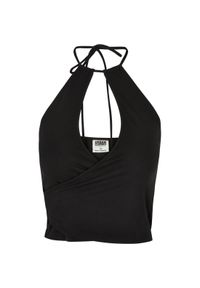 Tank top court wraparound woman Urban Classics. Kolor: czarny. Długość: krótkie. Styl: elegancki #1