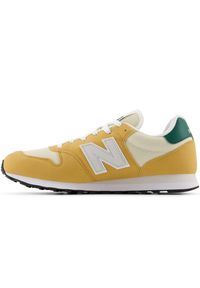 Buty męskie New Balance GM500RTG – żółte. Okazja: na co dzień. Kolor: żółty. Materiał: guma, syntetyk, materiał. Szerokość cholewki: normalna #2