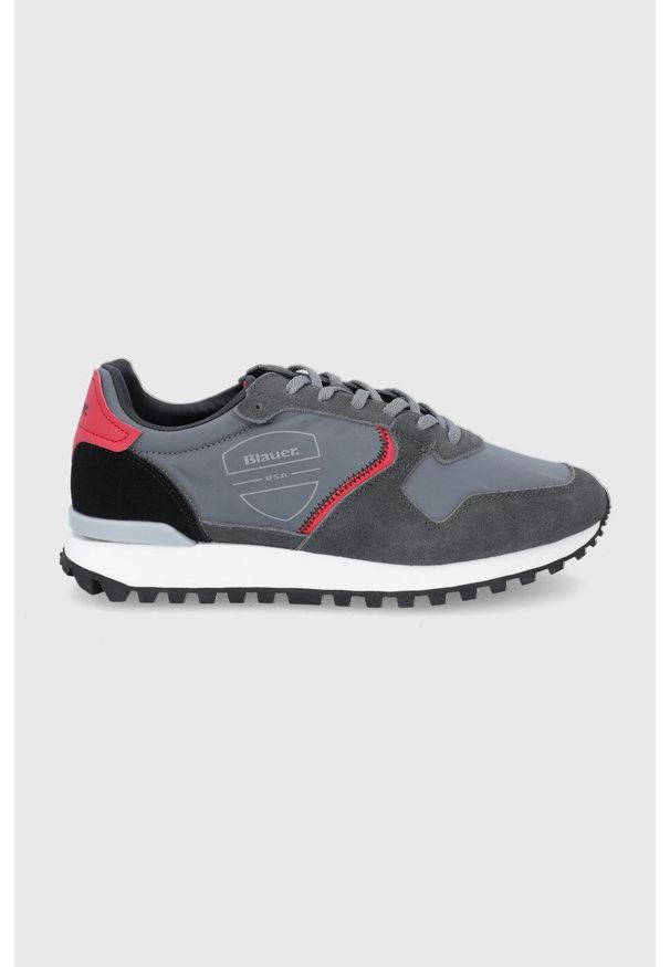 Blauer - Buty. Zapięcie: sznurówki. Kolor: szary. Materiał: guma