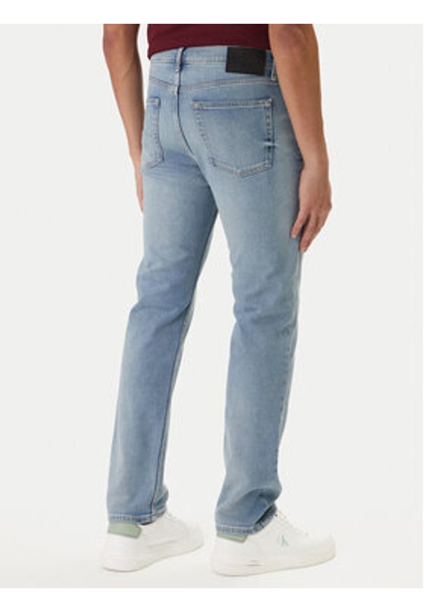 Calvin Klein Jeansy LV04RD900G Niebieski Slim Fit. Kolor: niebieski