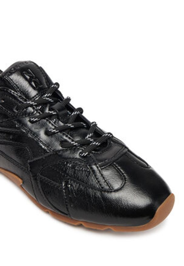 Nokwol Sneakersy Atlas Czarny. Kolor: czarny. Materiał: skóra