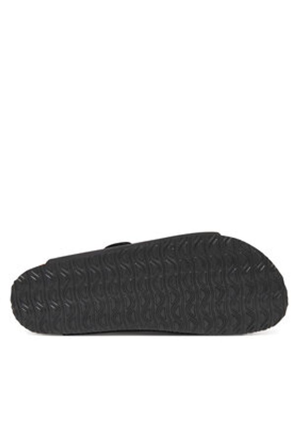 Jack & Jones - Jack&Jones Klapki Jfwcentral 12257218 Czarny. Kolor: czarny. Materiał: skóra