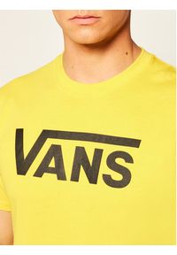 Vans T-Shirt Classic VN000GGG Żółty Regular Fit. Kolor: żółty. Materiał: bawełna #3