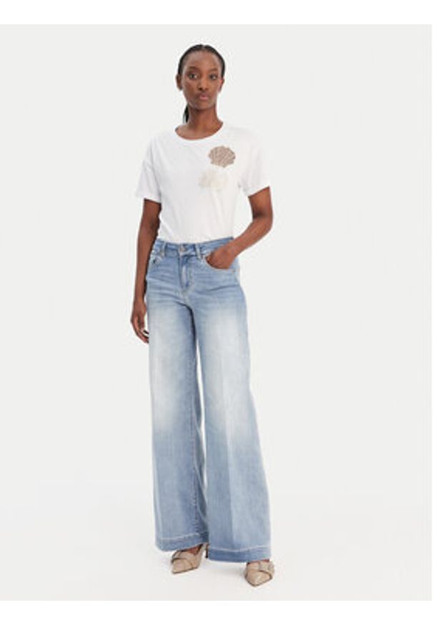 Liu Jo Jeansy UA6068 DS081 Niebieski Wide Leg. Kolor: niebieski
