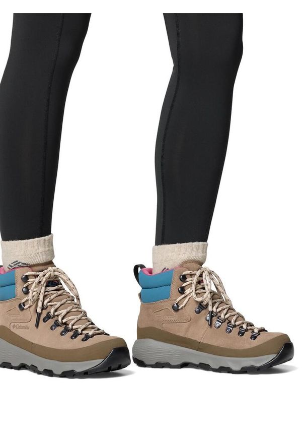 columbia - Buty turystyczne damskie Columbia Newton Alpine PT. Kolor: brązowy. Styl: sportowy