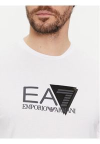 EA7 Emporio Armani T-Shirt 3DPT36 PJULZ 1100 Biały Regular Fit. Kolor: biały. Materiał: syntetyk #5