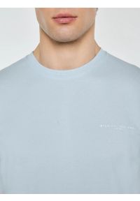 Big-Star - Koszulka męska bawełniana z subtelnym nadrukiem błękitna Wlader 400. Okazja: na co dzień. Kolor: niebieski. Materiał: bawełna. Wzór: nadruk. Styl: sportowy, klasyczny, casual #3