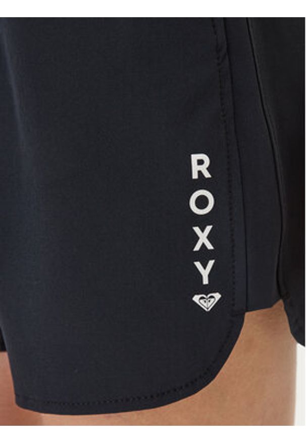 Roxy Szorty kąpielowe Wave 5" ERJBS03299 Czarny Regular Fit. Kolor: czarny. Materiał: syntetyk