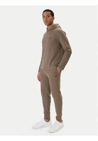 BOSS Spodnie dresowe Waffle 50535878 Brązowy Regular Fit. Kolor: brązowy. Materiał: bawełna, syntetyk #2