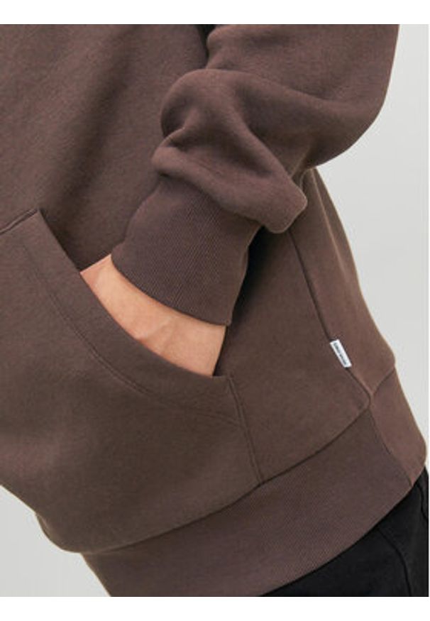 Jack & Jones - Jack&Jones Bluza Corp 12152840 Brązowy Standard Fit. Kolor: brązowy. Materiał: bawełna, syntetyk