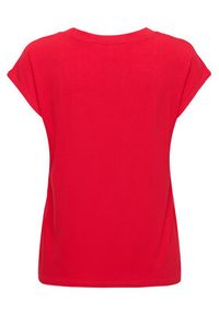 only - ONLY T-Shirt Rilla 15315776 Czerwony Regular Fit. Kolor: czerwony. Materiał: wiskoza #2