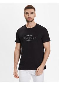 TOMMY HILFIGER - Tommy Hilfiger T-Shirt Curve Logo MW0MW30034 Czarny Slim Fit. Kolor: czarny. Materiał: bawełna #1