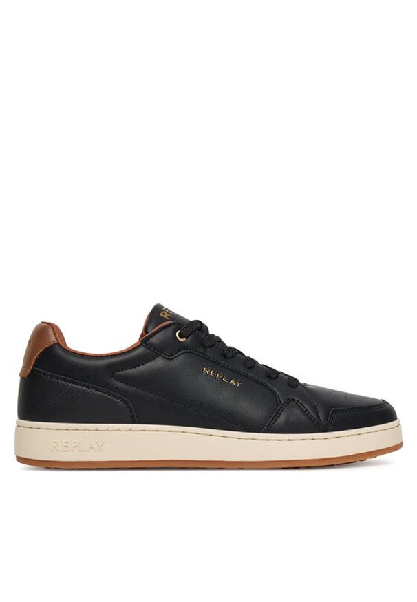 Replay - REPLAY Sneakersy GMZ3B.000.C0030L Czarny. Kolor: czarny. Materiał: skóra
