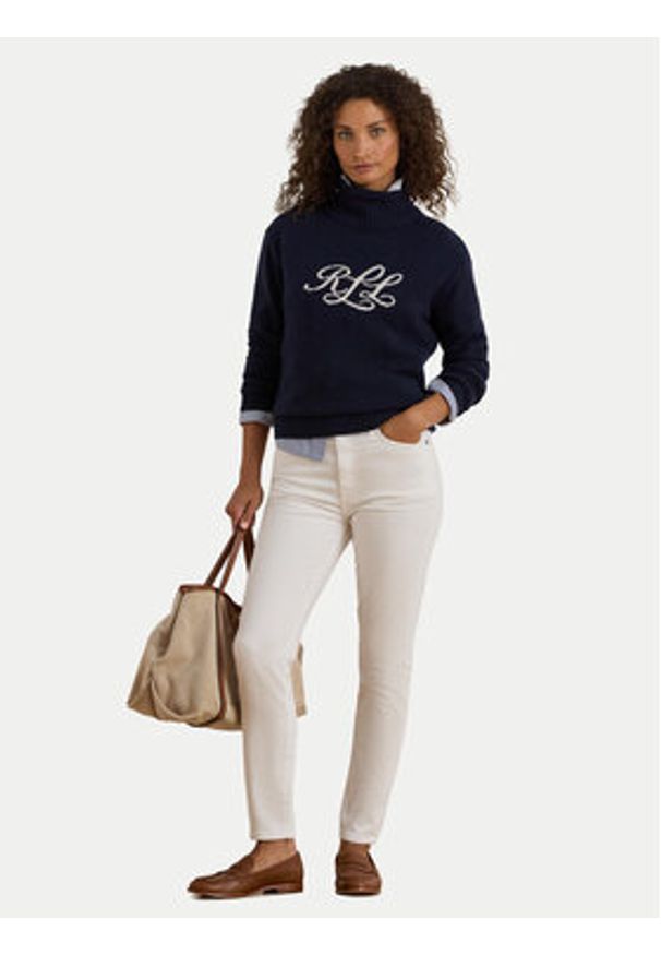 Lauren Ralph Lauren - LAUREN RALPH LAUREN Jeansy 200926078001 Biały Skinny Fit. Kolor: biały