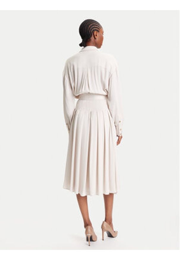 Marciano Guess Sukienka codzienna 5YGK32 7356A Écru Regular Fit. Okazja: na co dzień. Materiał: wiskoza. Typ sukienki: proste. Styl: casual