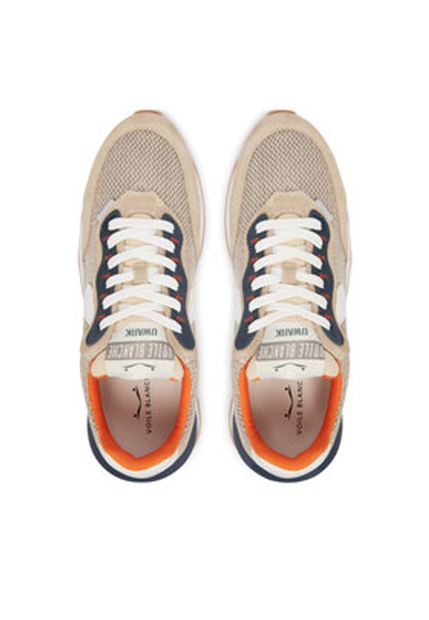 Voile Blanche Sneakersy 2018344-26 Beżowy. Kolor: beżowy. Materiał: zamsz, skóra