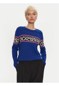 LOLA CASADEMUNT Sweter LF2411020 Niebieski Regular Fit. Kolor: niebieski. Materiał: syntetyk, wiskoza #1