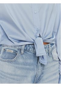 Guess Koszula W4RH59 WE2Q0 Niebieski Slim Fit. Kolor: niebieski. Materiał: bawełna #6