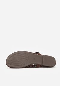 Born2be - Brązowe Siateczkowe Balerinki Appletwinkle. Okazja: na co dzień. Zapięcie: sprzączka. Kolor: brązowy. Materiał: materiał, jeans. Sezon: lato. Styl: casual #5