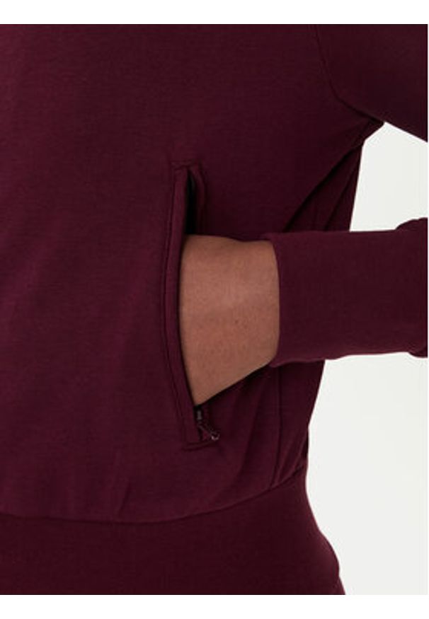 Adidas - adidas Bluza Firebird Lace KC6451 Bordowy Slim Fit. Kolor: czerwony. Materiał: syntetyk, bawełna