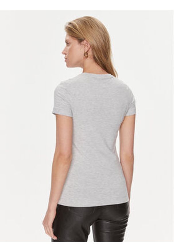 Guess T-Shirt W2YI44 J1314 Szary Slim Fit. Kolor: szary. Materiał: bawełna