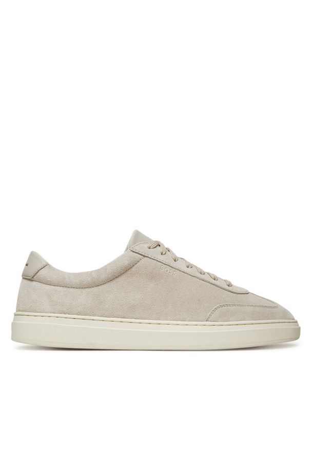 BOSS Sneakersy Kieran 50548715 Biały. Kolor: biały. Materiał: skóra