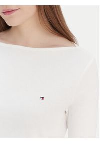 TOMMY HILFIGER - Tommy Hilfiger Bluzka New Cody WW0WW40589 Écru Slim Fit. Materiał: bawełna #3