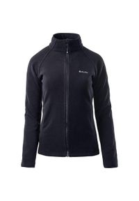 Hi-tec - Bluza Polarowa Damska Logo Henis. Kolor: czarny. Materiał: polar. Sezon: zima. Sport: turystyka piesza
