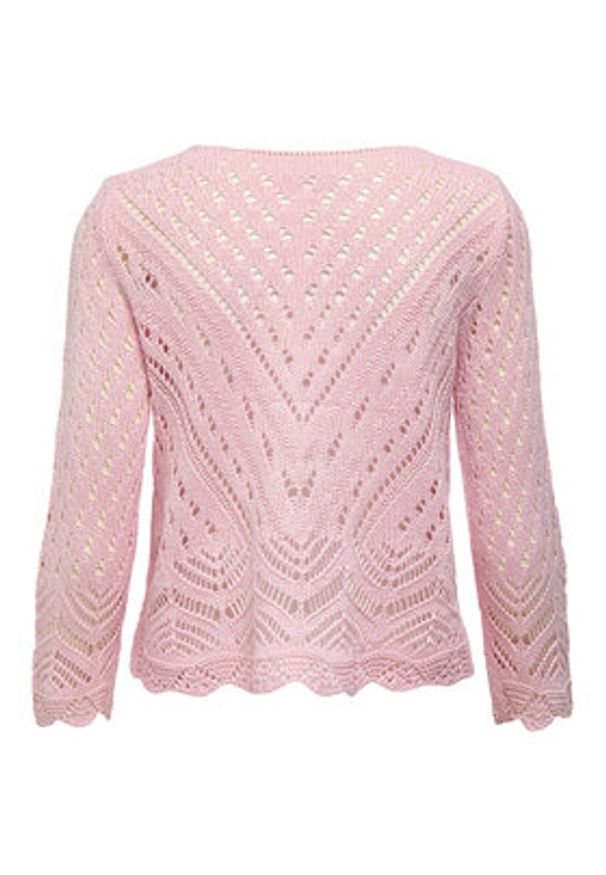 JDY Sweter New Sun 15212788 Różowy Regular Fit. Kolor: różowy. Materiał: syntetyk